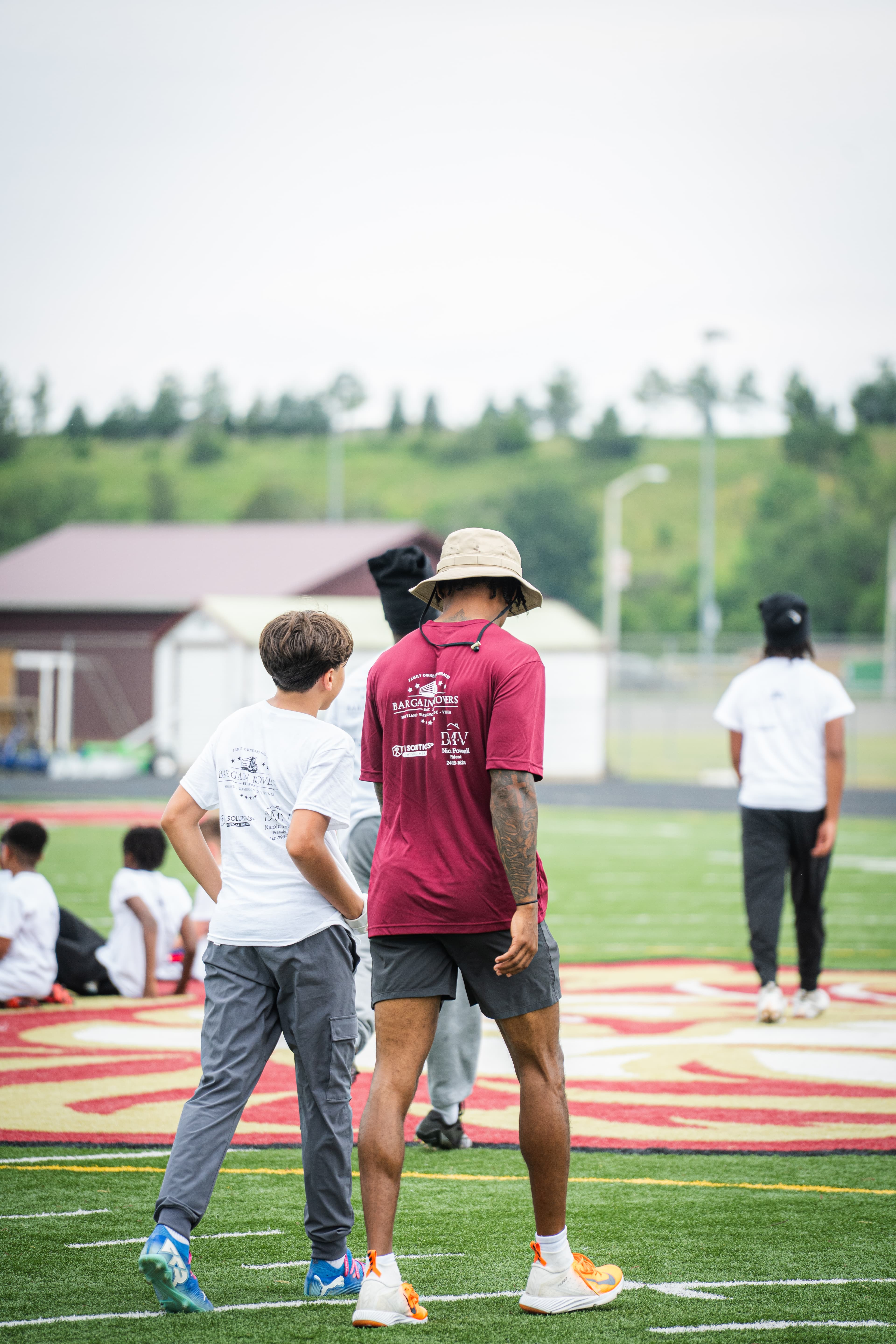 Greg Stroman coaching athletes